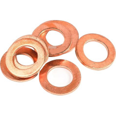 Kupfer-Dichtungsring mit flacher Unterlegscheibe M5 M6 M8 M10 M12 M12 M14 M16 M18 M20 M22 M24 8-40P Kupfer Metrische Flache Dichtungsscheiben 24 Größen Boot Rot Messing Dichtung Ring Dichtung(M22x28x1,5(8