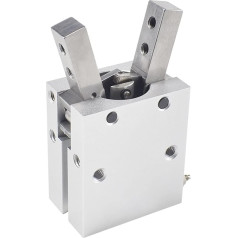 CALSUP Pneimatiskais cilindrs, MHC2 10D 16D 20D 25D 32D Doppelt wirkender pneumatischer Greifer Smc. Typ Winkelstil Aluminiumklammern Luftzylinder für automatische Ausrüstung(MHC2-20D)