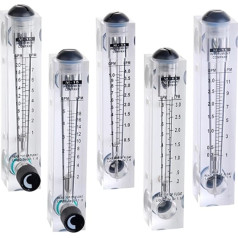 1 x 1,27 cm BSPT männlich/1/4 BSPT Innengewinde PMMA Flüssigkeitsmesser Wasserdurchflussmesser Panel Rotameter mit Steuerventil LZM-15T 0,2-2 LPM 0,2-3 (0,2-3 LPM)