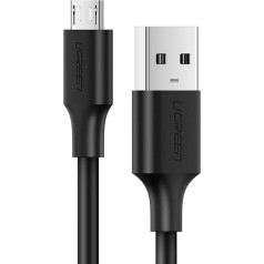 Kabelis micro USB - USB-A 0,5 m - melns
