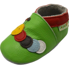 SAYOYOYO Mīksti ādas pirmie pastaigu apavi, rāpošanas apavi, bērnu čības, mazuļu, ādas apavi, zēniem un meitenēm.