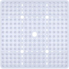 XL dušas paklājiņi dušai pret slīdēšanu - 70 x 70 cm vannas paklājs un dušas grīdas paklājs Jaudīgs piesūcekņa kauss dušas paklājs ar drenāžas caurumiem Caurspīdīgs vannas paklājs Neslīdošs dušas paklājs vannas istabai