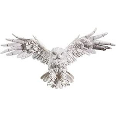 Design Toscano Mystical Spirit Owl Sienas skulptūra, sveķu balta, 14 x 49,5 x 28 cm