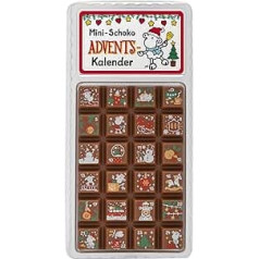 Sheepworld Advent Calendar with Mini Chocolate, Mini Advent Calendar, 13.2 cm x 6.5 cm, 30 g Chocolate Total, Gift Advent, 51130