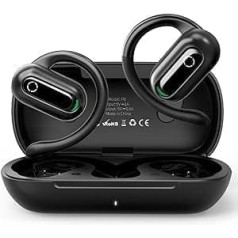 TELNP Open Ear Headphones Bluetooth 5.3, IPX7 Waterproof HiFi sporta austiņas Bluetooth ar kabeli, 55 stundu ENC bezvadu austiņas ar auss āķi, Austiņas skriešanai, riteņbraukšanai, pārgājieniem