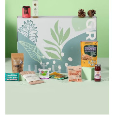 Vegan Box® Eco Adventes kalendārs, 24 vegānu produkti, ilgtspējīgs Adventes kalendārs 2023 ar dzīvesveida un kopšanas produktiem, pārtiku un daudz ko citu