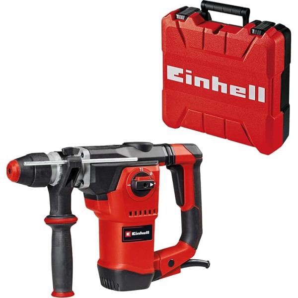 Einhell TE-RH 32-1600 4F āmururbjmašīna (1600 W, 4,5 J, urbšana ar āmuru/urbšana/urbšana ar un bez fiksācijas, pneimatiskais trieciena mehānisms, SDS-plus instrumentu turētājs, komplektā ietilpst koferis)