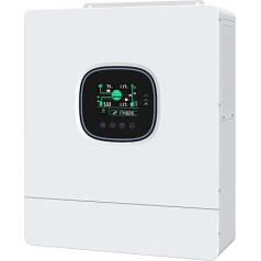 SUNGOLDPOWER 5000 W 48 voltu hibrīds saules invertors, 100 A MPPT saules lādētājs un 60 A maiņstrāvas akumulatora lādētājs, tīrs sinusoidālais invertors ar paralēlo funkciju, tīkla atgriezeniskā saite, bez akumulatora