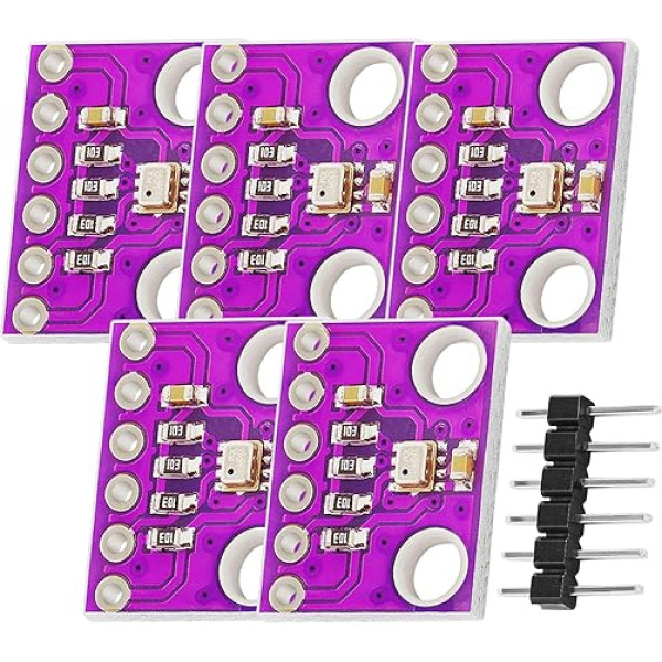 AZDelivery 5 x GY-BMP280 barometriskais sensors barometriskā spiediena mērīšanai, kas saderīgs ar Arduino un Raspberry Pi ar e-grāmatu!