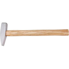 Schlosserhammer, 10,5 Zoll, 0,2 kg, geschmiedeter Stahl mit Holzgriff, für Schmied, Heimwerker, Metallverarbeitung, Maschinisten und Ingenieure (200 g)