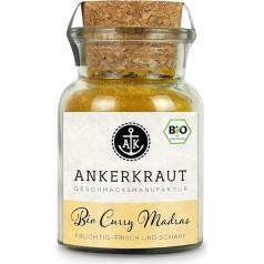 Ankerkraut Organic Curry Madras, 70 g, korķa glāzē, bioloģiskais karija pulveris