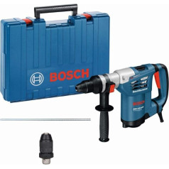 Bosch Professional GBH 4-32 urbis ar āmuru (900 W, SDS-Plus, maksimālā trieciena enerģija: 4,2 J. Dziļuma ierobežojums: 310 mm, korpusā).