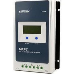 EPever Tracer AN 30A MPPT saules uzlādes kontrolieris 100V PV negatīvi iezemēts saules kontrolieris LCD displejs Augsta izsekošanas efektivitāte līdz 98% (Tracer 3210AN 30A)