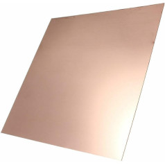 WUDOLI flaches Blech 1 Stück reines Kupfer-Cu-Metallblech, Folienplatte, 0,4 mm bis 6 mm x 100 mm x 200 mm Dicke quadratische Materialien (izmērs : 6x100x200mm)