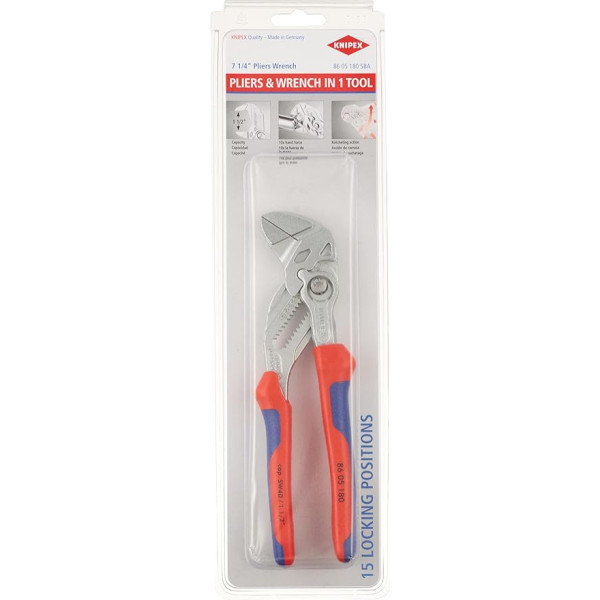 KNIPEX 86 05 180 SBA Knaipex knaiblīšu atslēga Comfort Grip