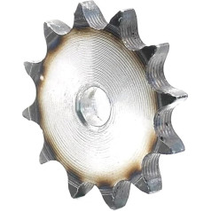 LJQDD Stirnradgetriebe Motorgetriebe aus Aluminiumlegier 1 Stück 08B Flachkettenrad A3 Stahl Rollenkette Getriebeteilung 12,7 mm Industriekettenrad 10 Zähne ~ 25 Zähne(19 Teeth)