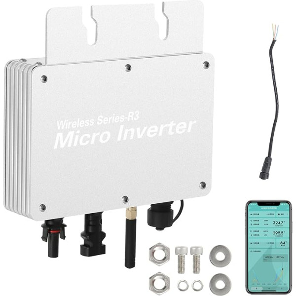 Jadeshay invertors Mikro invertors MPPT Grid Tie invertors ar WiFi mobilā tālruņa uzraudzības sistēmu balkona elektrostacijai