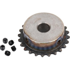 RLLHHGH Kegelradgetriebe aus Karbonstahl, 04C, 25 Zähne, industrielles Kettenrad mit obererer Drahtbohrung 6 mm, 8 mm, 10 mm, 12 mm, 12,7 mm, 14 mm, 15 mm, 16 mm, 17 mm, 17 mm, 17 mm, 17 mm, 17 mm, 17 mm, 17 mm, 17 mm, 17 mm.