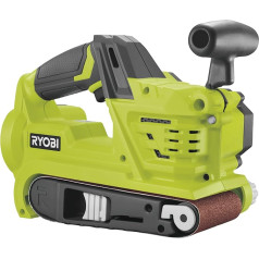 RYOBI 18 V ONE+ Akku-Bandschleifer R18BS-0 (76 mm Schleifbreite, 457mm Bandlänge, mit Staubfangsack, Bandgeschwindigkeit von 250 m|min, ohne Akku und Ladegerät), melns