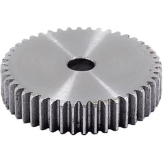 LJQDD Stirnradgetriebe Motorgetriebe aus Aluminiumlegier 1 Stück 47-70 Zahnmodul 1 Stirnrad dick 10 mm Kohlenstoffstahl Metall Getrieberitzel Prozessloch 6/8/10 mm (Size : 50 Teeth(Bore 8mm)