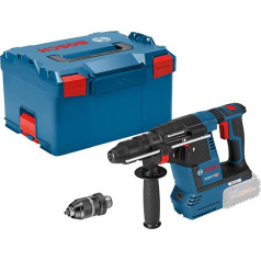 Bosch Professional 18V sistēmas akumulatora Akku-Bohrhammer GBH 18V-26 F (2,6 J Schlagenergie, inkl. Schnellspannbohrfutter 13 mm, Zusatzhandgriff, in L-BOXX)