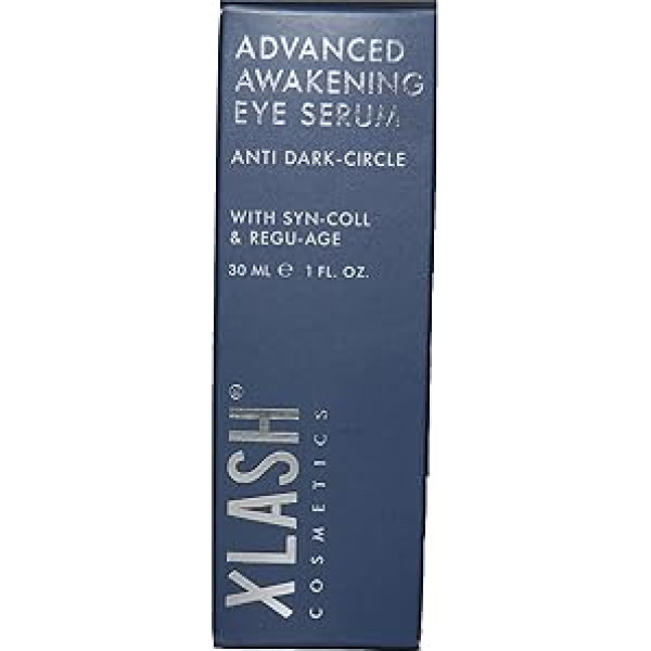 Xlash Acu serums Advanced Awakening Eye Serum 30 ml Anti-Dark Circles Izstrādāts, lai cīnītos pret pietūkumu zem acīm, tumšiem lokiem un ādas bojājumiem.