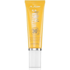 M. Asam Aizsargājošs aizsargājošs fluīds ar vitamīnu C (50 ml) - barojošs aizsargājošs fluīds pret saules stariem ar SPF 30, 3-in-1 aizsardzība pret UV, infrasarkano un zilo gaismu, pret gaismas izraisītu ādas novecošanos, sejas kopšanas l