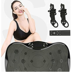 Xdailuyyds Vibration Plate for Full Body Training at Home, Vibration Plate with LCD Display, Remote Control, Training Bands, Bluetooth Speaker