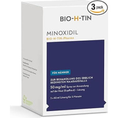 Bio-H-Tin Bio H-TIN minoksidils aerosols vīriešiem, 3 x 60 ml šķīduma