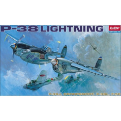 Plastmasas modelis p-38 e/j/l apgaismojums 1:48