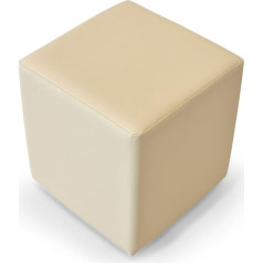 Moebel-Eins Cube Cube Cube sēdeklis taburete bēšs 50 x 45 x 45 cm bēšs