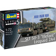 Plastmasas modelis slt 50-3 zilonis + leopards 2a4