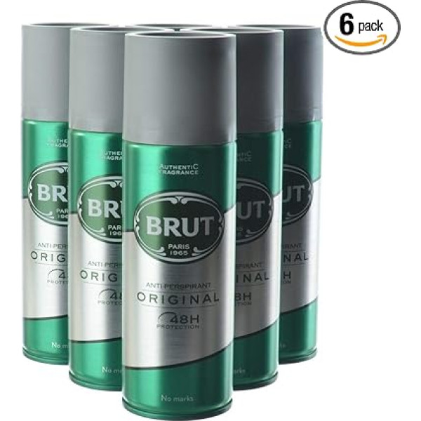 Brut Antiperspirants 200ml - 6 gabalu iepakojums