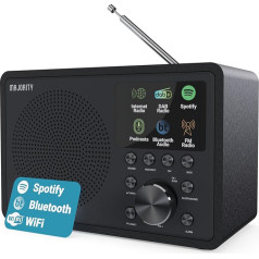 Interneta radio WLAN | DAB+ radio ar Bluetooth | DAB Plus radio virtuves radio | Interneta radio WLAN ar DSP skaļruni | Digitālais radio DAB Plus | Frontier Oktiv App tālvadības pults | MAJORITY Touro