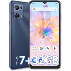 OSCAL viedtālrunis bez līguma, 7GB RAM, 32GB ROM, 1TB TF/SD, C30 Android mobilais tālrunis Lēts 6,5 collu HD+ displejs, 5080 mAh, 12MP kamera, 4G Dual SIM bez SIM kartes, 3 karšu slots, 5G