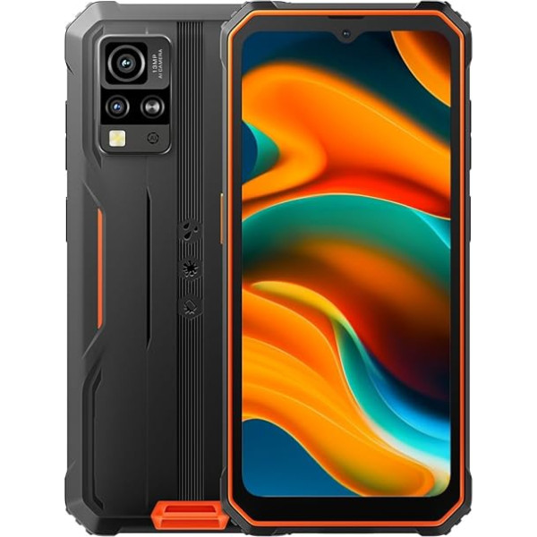 Blackview IP68 āra mobilais tālrunis bez līguma BV4800, 6GB + 64GB (1TB paplašinājums), 6,56 collu HD+ 120Hz, ArcSoft® 13MP + 5MP, Android 13 Dual SIM ūdensizturīgs viedtālrunis, pirkstu nospiedumi, GPS NFC,