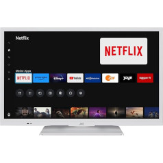 JVC televizors 24 collu Smart TV, ko nodrošina TiVo (HD-Ready, HDR, trīskāršs uztvērējs, 6 mēneši HD+ komplektā) LT-24VH5455W