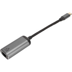 USB C uz Ethernet adapteris, USB Type C to RJ45 2.5G Gigabit Ethernet LAN tīkla adapteris, Plug and Play, priekš Windows, priekš Android, priekš OS, priekš Linux