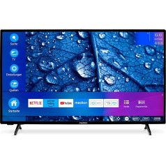 MEDION P14057 (MD 30019) 100,3 cm (40 collu) Full HD televizors (Smart TV, HDR, Netflix, Prime Video, PVR, Bluetooth, trīs uztvērēju uztvērējs)