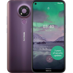 Nokia 3,4 6,39 Zoll Android UK SIM viedtālrunis ar 3 GB RAM un 32 GB zibatmiņas (Dual SIM) - Krēslains (atjaunots)