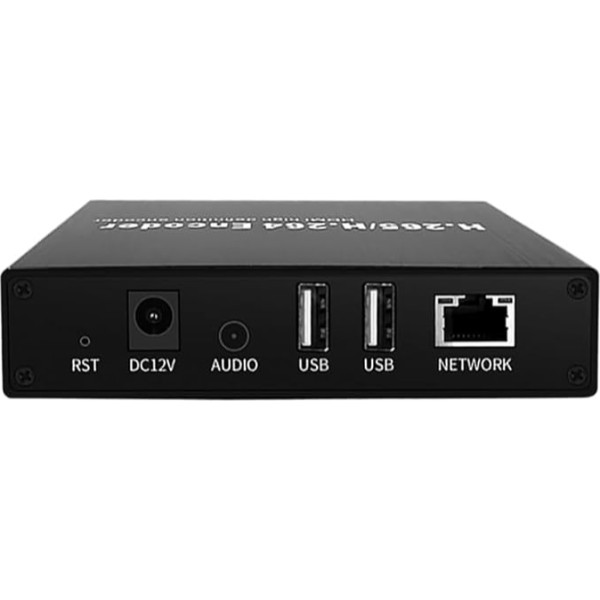 EXVIST H.265 4K HDMI video kodētājs, HDMI uz IP kodētājs, Dual USB 2.0 ierakstīšanai, HDMI Loopout, saderīgs ar ONVIF/HK, tiešraides pārraide YouTube, Facebook, Wowza, Twitch