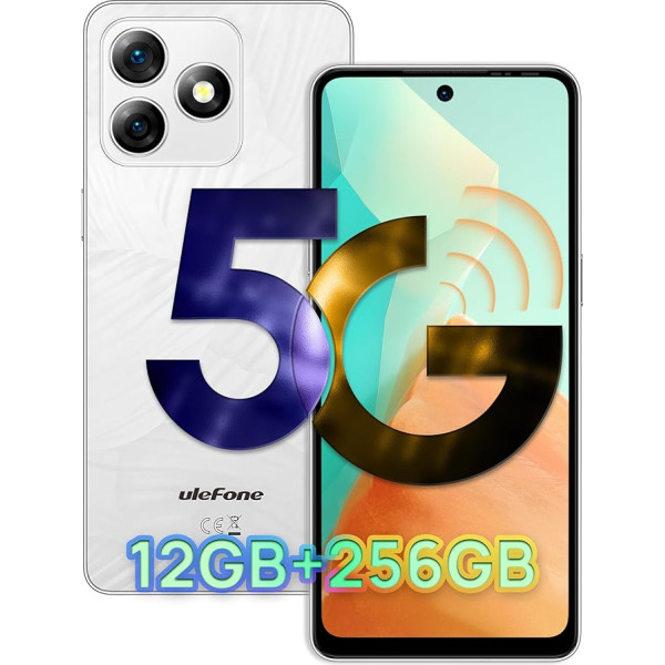 Ulefone Note 18 Ultra 5G viedtālrunis, 12GB + 256GB/SD-2TB mobilais tālrunis bez līguma 50MP + 32MP 6,78 collu FHD+ 5450mAh Android 13 MTK Dimensity 720 mobilais tālrunis 5G, Dual SIM 5G Simlock-Free Mobile