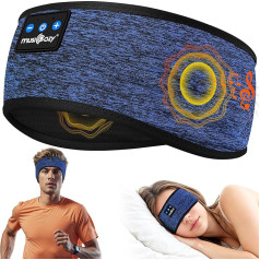 Miegam austiņas Bluetooth 5.4, miega austiņas Bluetooth 5.4, miega austiņas austiņas sporta austiņas miega grupa ar atskaņošanas laiku 16+STD/HiFi Stereo mūzikas dāvana sānu miega laikā / vīriešiem / sievietēm / tēvam / mātei