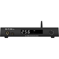 S.M.S.L DL100 audio DAC pastiprinātājs 4xCS43131 mikroshēmas Hi-Res austiņu pastiprinātājs PCM32bit/768kHz Hi-Fi audio stereo uztvērējs Bluetooth 5.1/USB/Optiskais/koaksiālais/HDMI ieeja THD+N0.00009% ar tālvadības pulti