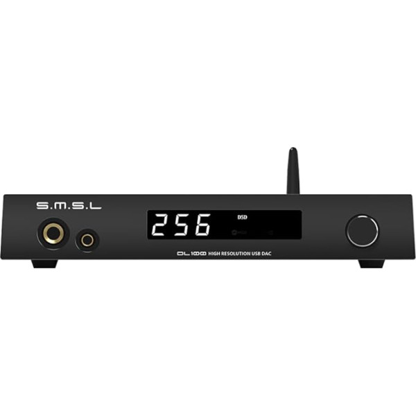 S.M.S.L DL100 audio DAC pastiprinātājs 4xCS43131 mikroshēmas Hi-Res austiņu pastiprinātājs PCM32bit/768kHz Hi-Fi audio stereo uztvērējs Bluetooth 5.1/USB/Optiskais/koaksiālais/HDMI ieeja THD+N0.00009% ar tālvadības pulti