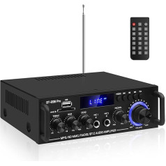 HiFi stereo pastiprinātājs BT-298Pro Bluetooth 5.0 audio jaudas pastiprinātājs uztvērējs 2.0 kanālu 50W x 2 Max 600W Mini audio pastiprinātājs mājas skaļrunim (BT-298A atjaunināta versija)