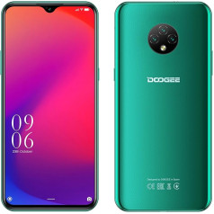 4G viedtālrunis bez līguma Lēts Android 10 (2020), DOOGEE X95 Dual SIM mobilais tālrunis, 6,52 collu ūdens pilienu pilns ekrāns, 4350 mAh akumulators, 2GB + 16GB, 13MP + 2MP + 2MP + 2MP + 5MP, GPS WiFi, Face