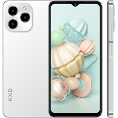 EL KXD A07 Mobilais tālrunis bez līguma, 8GB + 128GB/256GB paplašināma, 6,52 collu HD+ displejs 4500mAh Android 12 4G viedtālrunis, astoņkodolu procesors, 13MP panorāmas kamera, Dual SIM 3 slots, tips