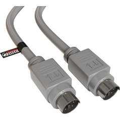 rhinocables 5M PS/2 Male to Male 6 Pin Mini Din ekranēts PS2 video audio tastatūras datu kabelis