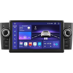 Android 12 7 collu autoradio FIAT Grande Punto Linea 2007-2012, ar 4GB un 32GB atmiņu, atbalsta bezvadu Carplay/Android Car, vadība no stūres, WiFi/4G, priekšējās / aizmugurējās kameras ievadi, AM/FM